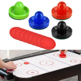 Maxbell 4 Air Hockey Pushers and 8 Pucks 2.5 inch Pucks for Family Game Tables Party 4 Colors