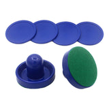 Maxbell 1 Set Mini Air Hockey Pushers and Air Hockey Pucks Small Size Hockey Paddles 2 Blue Pushers