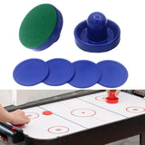 Maxbell 1 Set Mini Air Hockey Pushers and Air Hockey Pucks Small Size Hockey Paddles 2 Blue Pushers