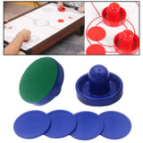 Maxbell 1 Set Mini Air Hockey Pushers and Air Hockey Pucks Small Size Hockey Paddles 2 Blue Pushers