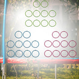 Maxbell 10x Trampoline Elastic Rope Replacement Round Wear Resistant 8mm Bungee Rope blue