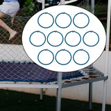 Maxbell 10x Trampoline Elastic Rope Replacement Round Wear Resistant 8mm Bungee Rope black