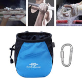 Maxbell Chalk Bag with Adjustable Waist Strap Packaging for Workout Training Fitness Blue