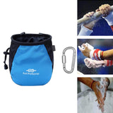 Maxbell Chalk Bag with Adjustable Waist Strap Packaging for Workout Training Fitness Blue