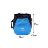 Maxbell Chalk Bag with Adjustable Waist Strap Packaging for Workout Training Fitness Blue