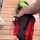 Maxbell Chalk Bag with Adjustable Waist Strap Packaging for Workout Training Fitness Red