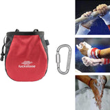 Maxbell Chalk Bag with Adjustable Waist Strap Packaging for Workout Training Fitness Red
