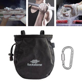 Maxbell Chalk Bag with Adjustable Waist Strap Packaging for Workout Training Fitness Black