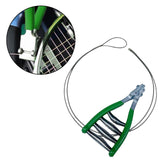 Maxbell Starting Clamp 1M Extension Wire Durable for Squash Badminton Tennis Racquet Green