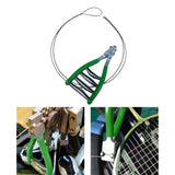 Maxbell Starting Clamp 1M Extension Wire Durable for Squash Badminton Tennis Racquet Green