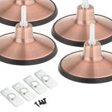 Maxbell 4x Billiard Pool Table Leg Levelers Metal Hardware for Football/Soccer Table rose gold