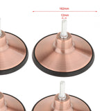 Maxbell 4x Billiard Pool Table Leg Levelers Metal Hardware for Football/Soccer Table rose gold