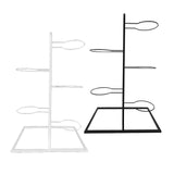 Maxbell Basketball Storage Shelf Home Freestanding Sports Organizer 5 Tier Ball Rack White