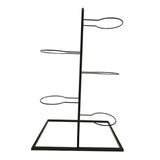 Maxbell Basketball Storage Shelf Home Freestanding Sports Organizer 5 Tier Ball Rack Black