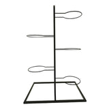 Maxbell Basketball Storage Shelf Home Freestanding Sports Organizer 5 Tier Ball Rack Black