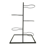 Maxbell Basketball Storage Shelf Home Freestanding Sports Organizer 5 Tier Ball Rack Black