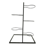 Maxbell Basketball Storage Shelf Home Freestanding Sports Organizer 5 Tier Ball Rack Black