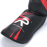 Maxbell Kickboxing Shin Guards Adults Shin Instep Pads for Sports Sparring Grappling M Red Black