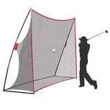 Maxbell Golf Practice Net Collapsible Golf Net for Indoor Outdoor Home Driving Range 4 Strand Rope