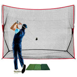 Maxbell Golf Practice Net Collapsible Golf Net for Indoor Outdoor Home Driving Range 4 Strand Rope