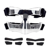 Maxbell Basketball Mask Face Shield for Broken Nose Face Mask Nose Guard Shield Style B