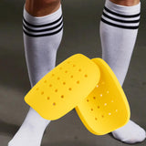 Maxbell 1 Pair Mini Soccer Shin Guards Protective Gear for Boys Girls Outdoor Sports Yellow