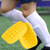 Maxbell 1 Pair Mini Soccer Shin Guards Protective Gear for Boys Girls Outdoor Sports Yellow