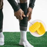 Maxbell 1 Pair Mini Soccer Shin Guards Protective Gear for Boys Girls Outdoor Sports Yellow