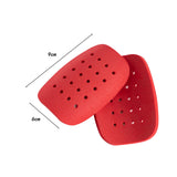 Maxbell 1 Pair Mini Soccer Shin Guards Protective Gear for Boys Girls Outdoor Sports Red