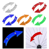 Maxbell 2Pcs Bike Wheel Reflectors Bike Spoke Reflectors for Mountain Bike Road Bike White