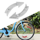 Maxbell 2Pcs Bike Wheel Reflectors Bike Spoke Reflectors for Mountain Bike Road Bike White