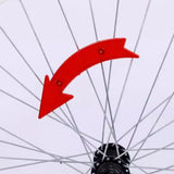 Maxbell 2x2Pcs Bike Wheel Reflectors Bike Spoke Reflectors for Mountain Bike Road Bike Red