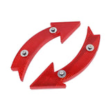 Maxbell 4x2Pcs Bike Wheel Reflectors Bike Spoke Reflectors for Mountain Bike Road Bike Red