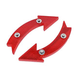Maxbell 4x2Pcs Bike Wheel Reflectors Bike Spoke Reflectors for Mountain Bike Road Bike Red