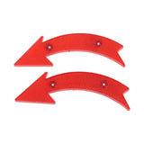 Maxbell 4x2Pcs Bike Wheel Reflectors Bike Spoke Reflectors for Mountain Bike Road Bike Red