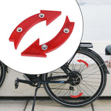 Maxbell 3x2Pcs Bike Wheel Reflectors Bike Spoke Reflectors for Mountain Bike Road Bike Red