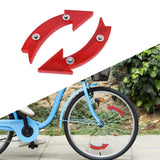 Maxbell 2Pcs Bike Wheel Reflectors Bike Spoke Reflectors for Mountain Bike Road Bike Red