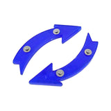 Maxbell 2Pcs Bike Wheel Reflectors Bike Spoke Reflectors for Mountain Bike Road Bike Blue