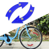 Maxbell 2Pcs Bike Wheel Reflectors Bike Spoke Reflectors for Mountain Bike Road Bike Blue