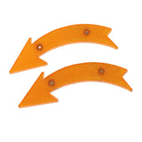 Maxbell 2Pcs Bike Wheel Reflectors Bike Spoke Reflectors for Mountain Bike Road Bike Yellow