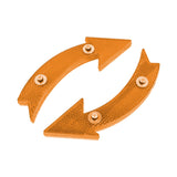 Maxbell 2Pcs Bike Wheel Reflectors Bike Spoke Reflectors for Mountain Bike Road Bike Yellow