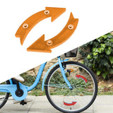 Maxbell 2Pcs Bike Wheel Reflectors Bike Spoke Reflectors for Mountain Bike Road Bike Yellow