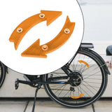 Maxbell 2Pcs Bike Wheel Reflectors Bike Spoke Reflectors for Mountain Bike Road Bike Yellow