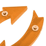 Maxbell 2Pcs Bike Wheel Reflectors Bike Spoke Reflectors for Mountain Bike Road Bike Yellow