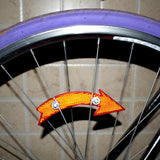 Maxbell 2Pcs Bike Wheel Reflectors Bike Spoke Reflectors for Mountain Bike Road Bike Yellow