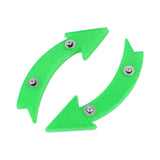 Maxbell 2Pcs Bike Wheel Reflectors Bike Spoke Reflectors for Mountain Bike Road Bike Green