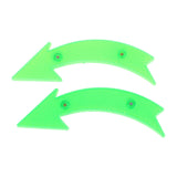 Maxbell 2Pcs Bike Wheel Reflectors Bike Spoke Reflectors for Mountain Bike Road Bike Green