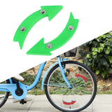 Maxbell 2Pcs Bike Wheel Reflectors Bike Spoke Reflectors for Mountain Bike Road Bike Green