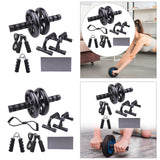 Maxbell Abs Roller Wheel Hand Gripper 2 Push up Bars for Beginners and Advanced Users 6PCS