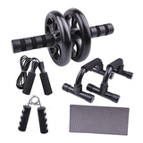 Maxbell Abs Roller Wheel Hand Gripper 2 Push up Bars for Beginners and Advanced Users 6PCS